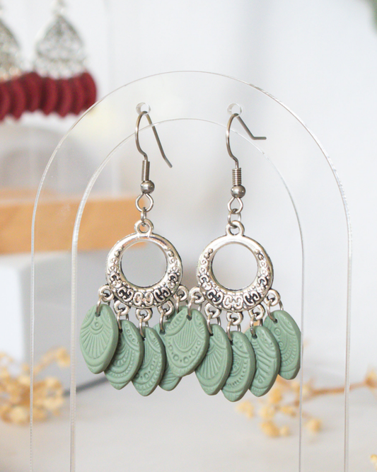 Sage Chandelier Earrings