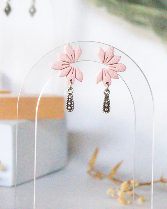 Blush Bloom Stud Earrings