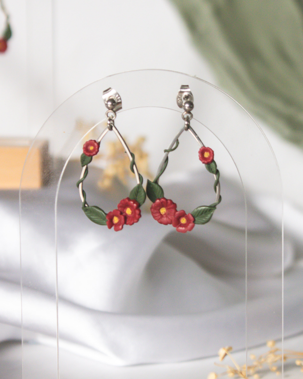 Cherry Ivy Droplet Earrings
