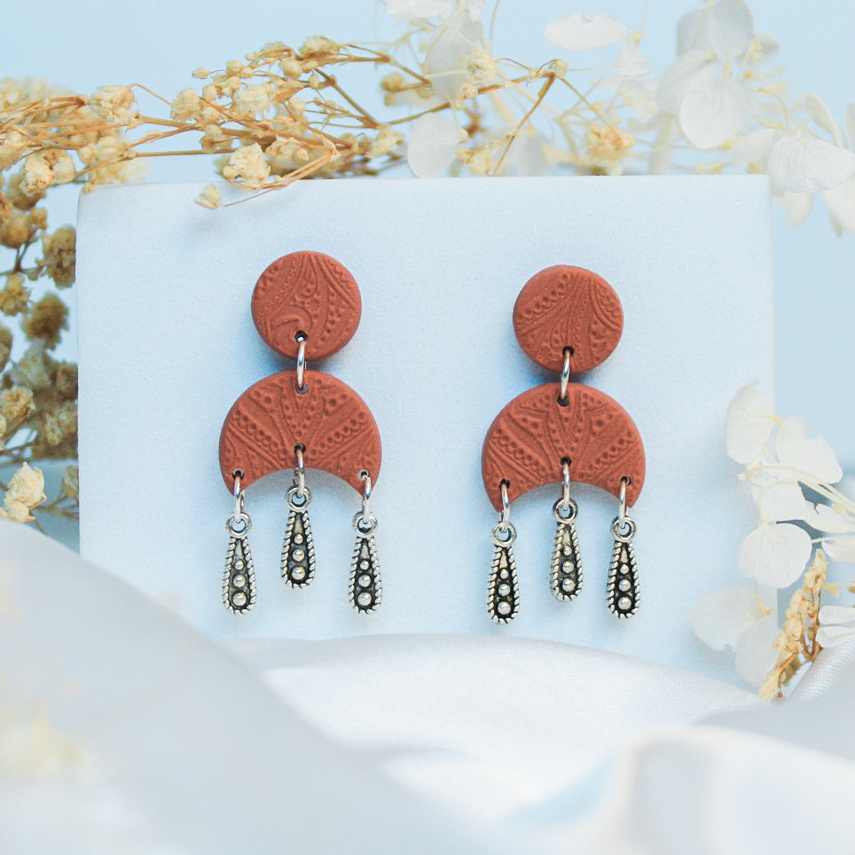 Rustic Textured Earrings