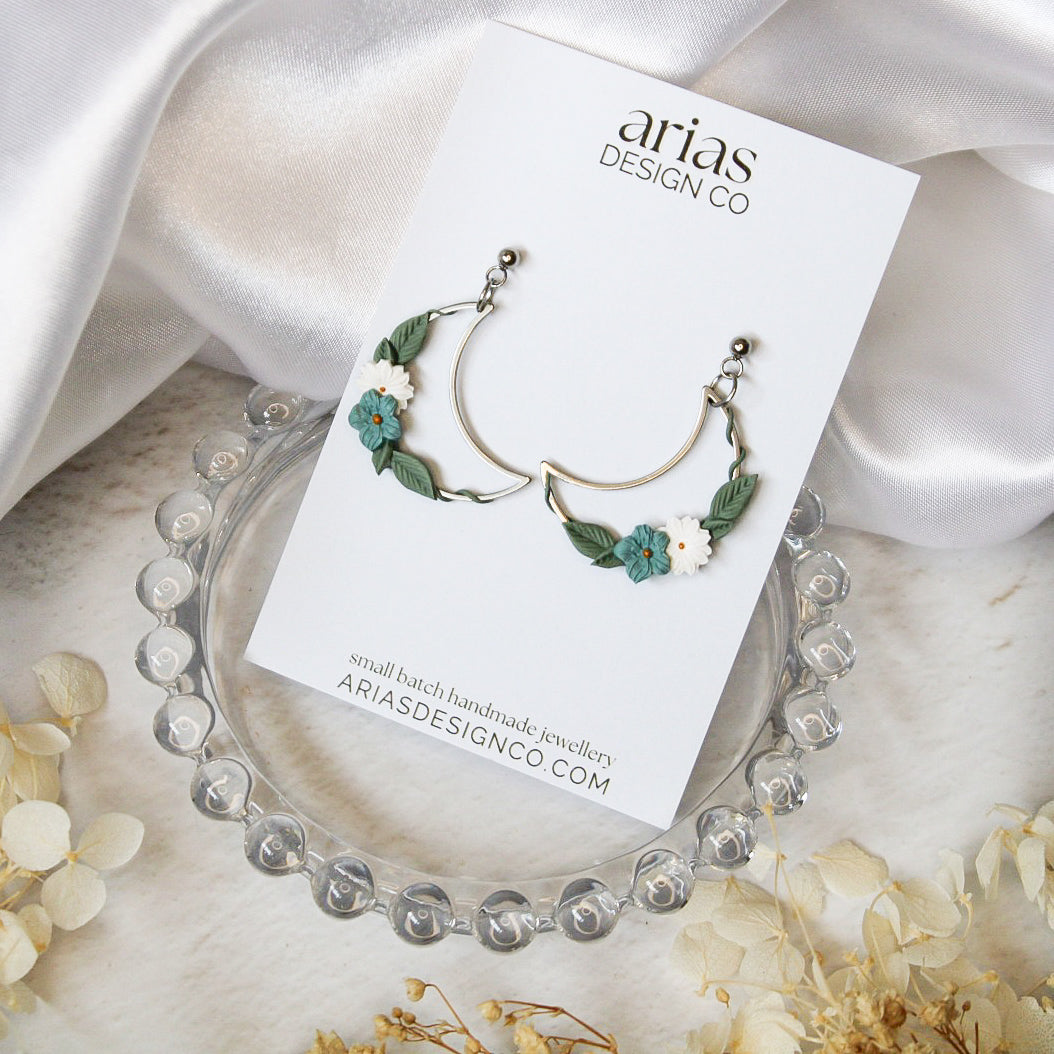 Ivy Crescent Earrings