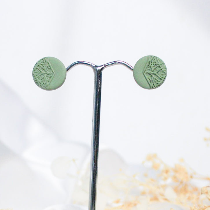 Mini Mandala Stud Earrings