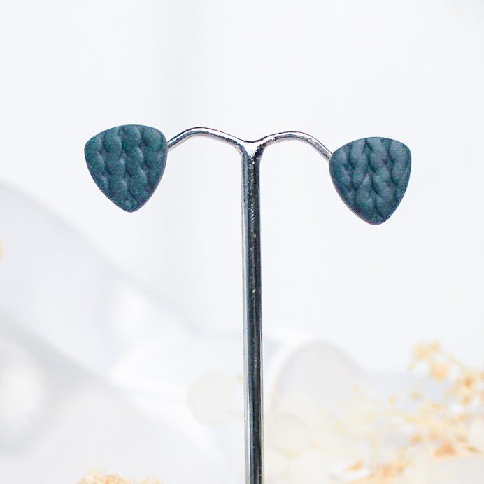 Knit Texture Stud Earrings