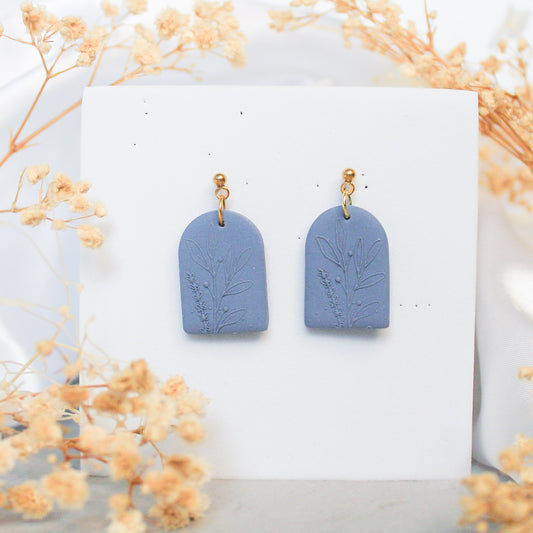 Wildflower Texture Arch Earrings
