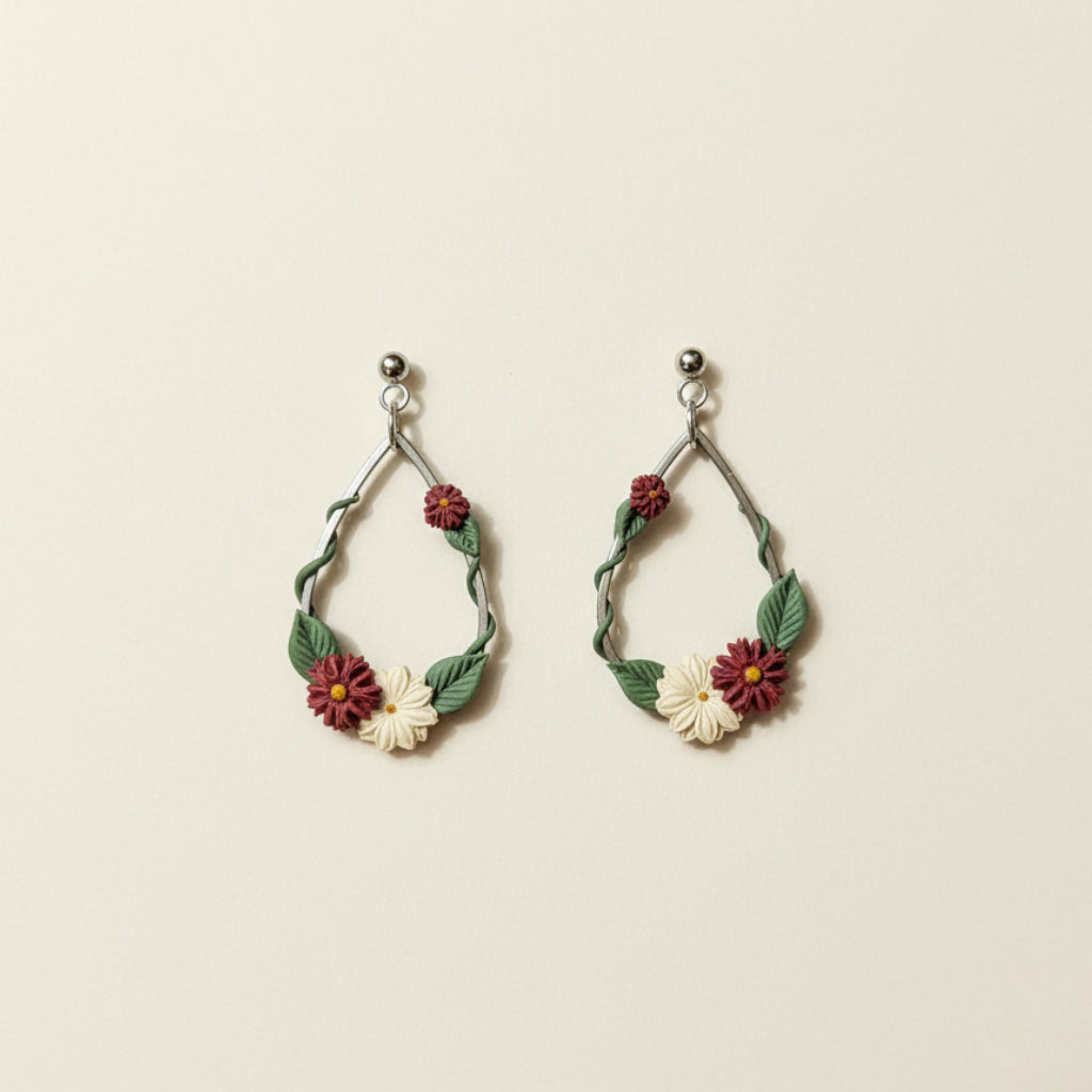 Cherry Ivy Droplet Earrings