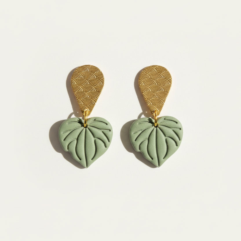 Kawakawa Teardrop Earrings