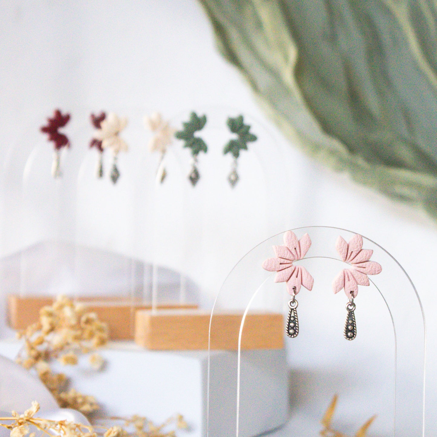 Blush Bloom Stud Earrings