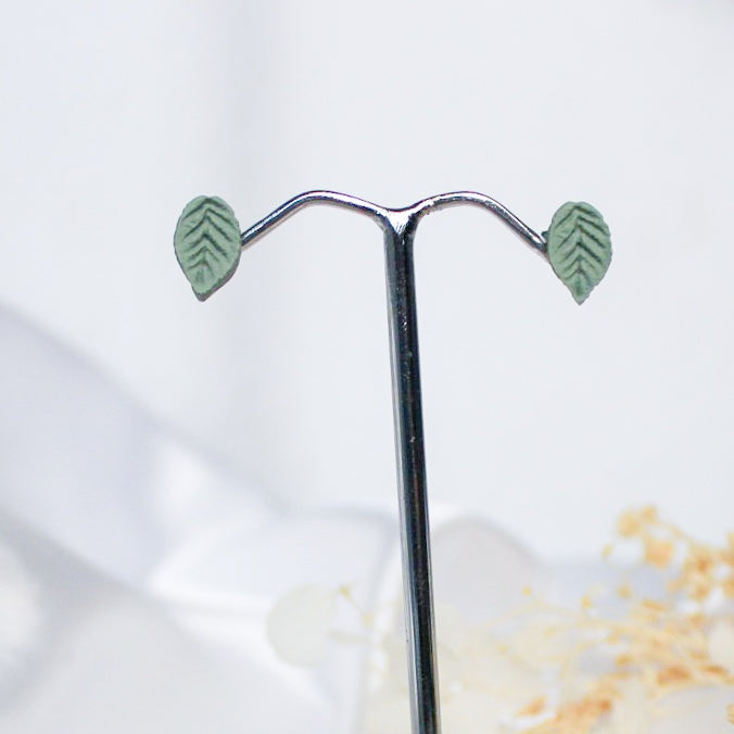 Mini Leaf Stud Earrings