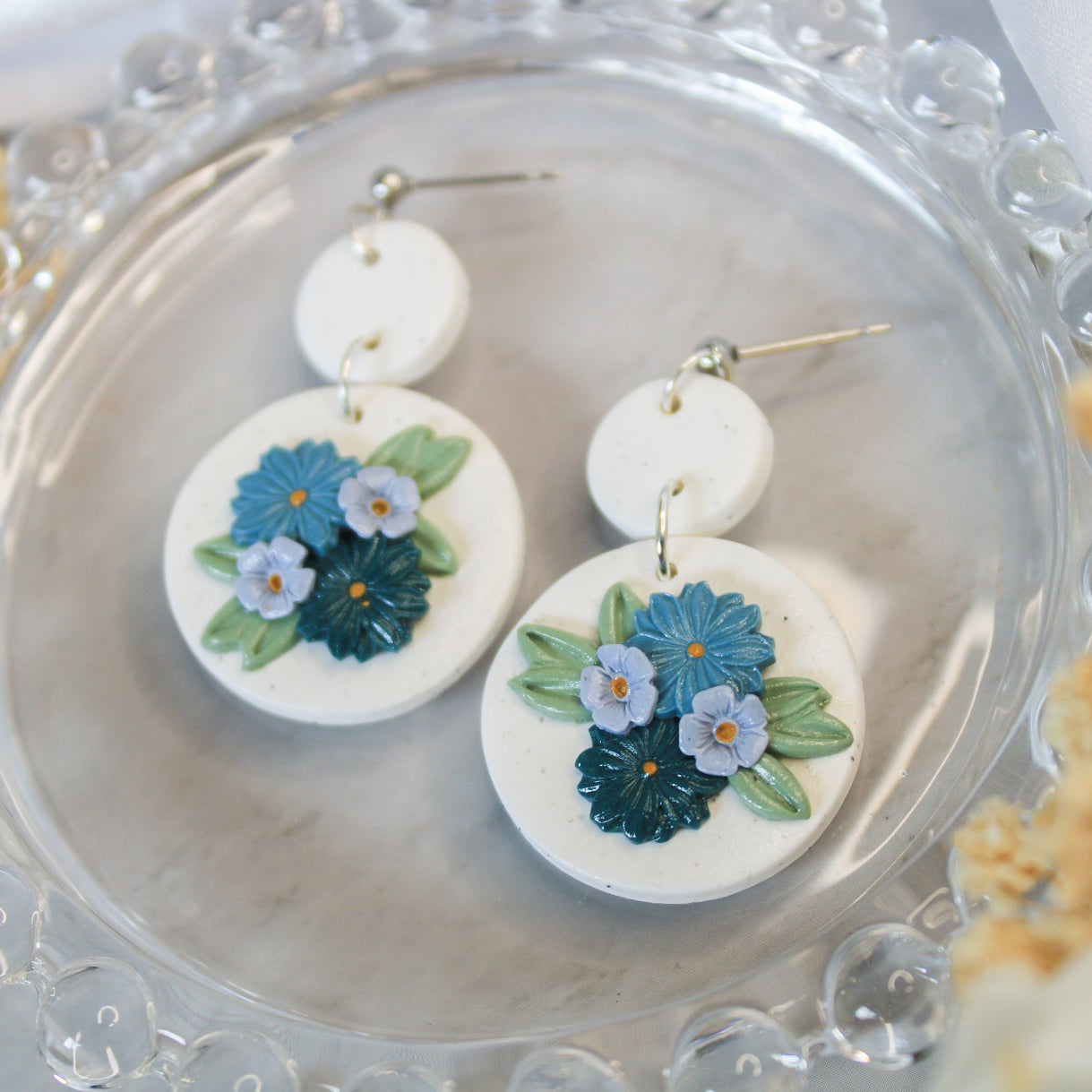 Bouquet Disc Earrings