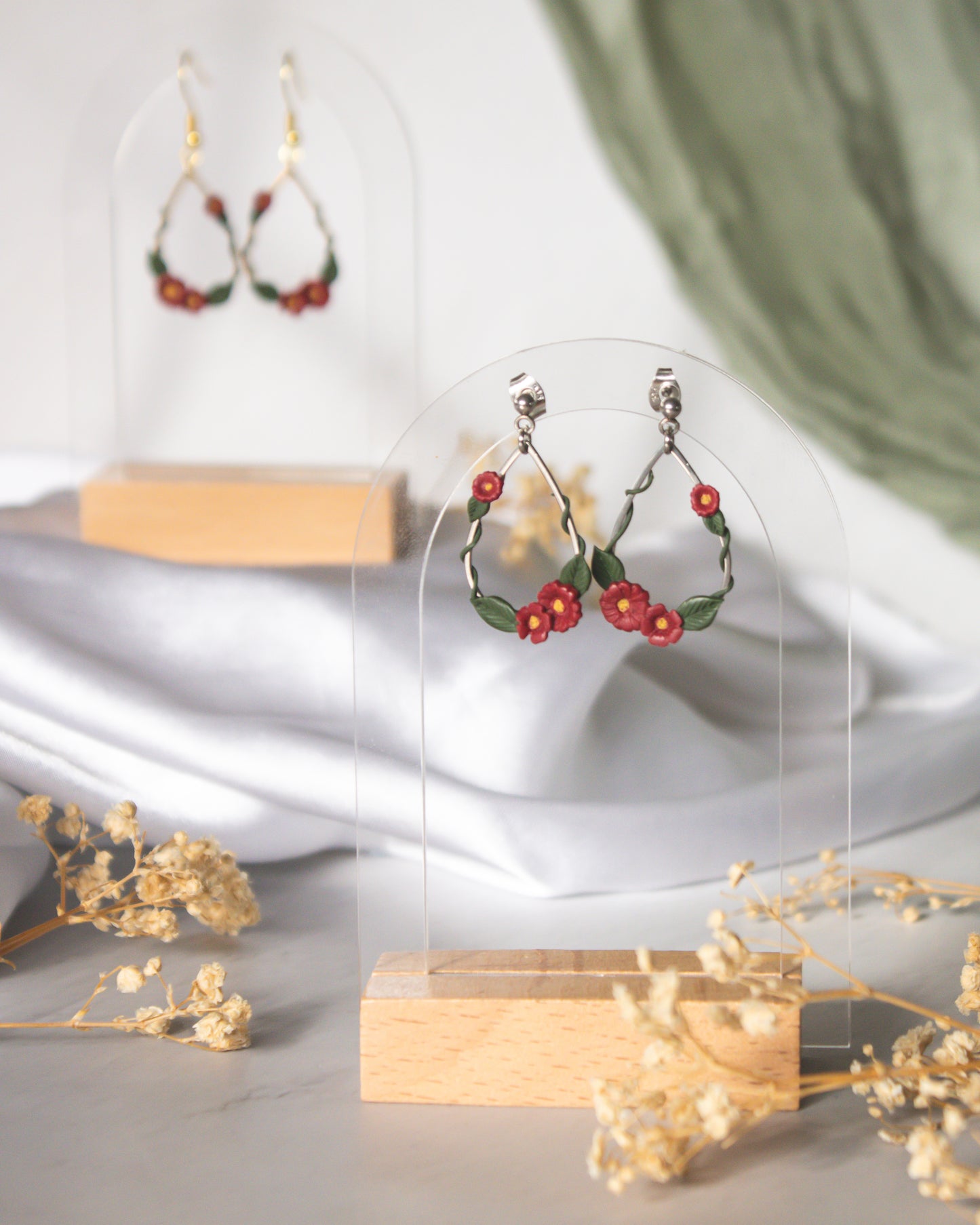 Cherry Ivy Droplet Earrings