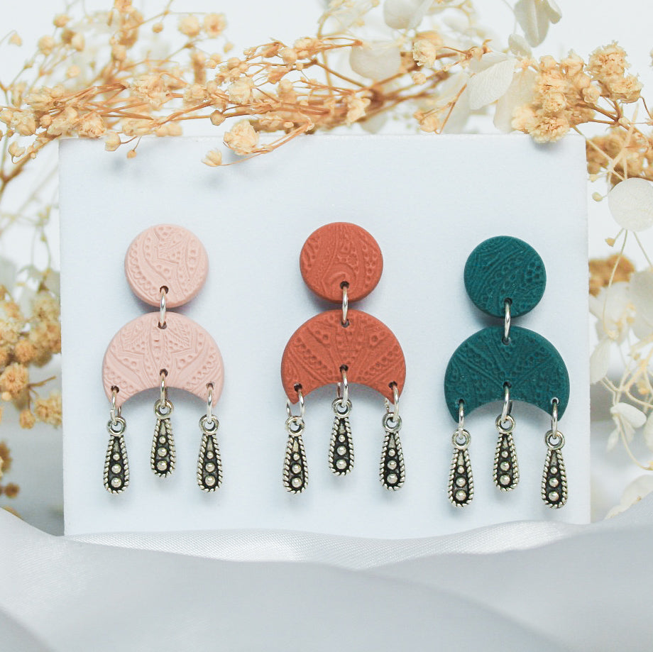 Rustic Textured Earrings