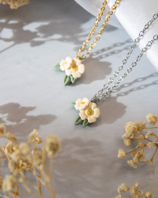 Ivory Flower Necklace