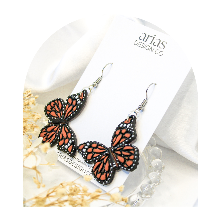 NZ Handmade Jewellery Gift Guide | Arias Design Co Polymer Clay Earrings