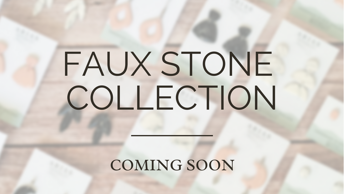Faux Stone Polymer Clay Earrings | Handmade Crystal Inspired Jewellery, Made in New Zealand