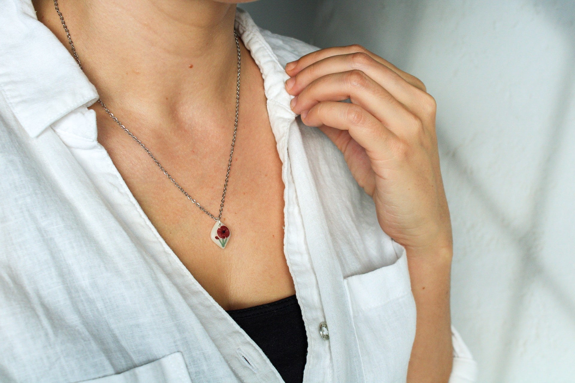 Handmade birth flower necklaces for all 12 months — Arias Design Co NZ