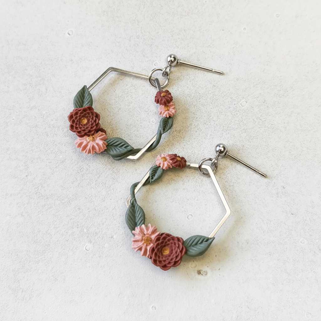 Stainless steel silver earrings | Handmade stainless steel earrings NZ | Arias Design Co