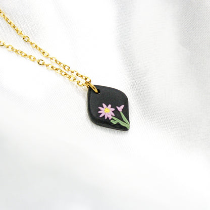 Gold September Birth Flower Necklace | September Birthday Necklace NZ