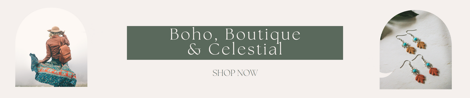 Boho Boutique & Celestial Earrings | Polymer Clay Earrings Collection New Zealand