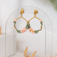 Blush Ivy Hexagon Earrings