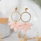 Blush Lotus Earrings