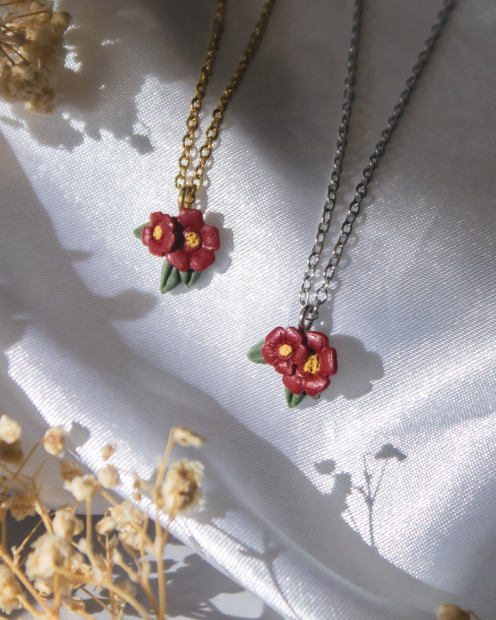 Cherry Flower Necklace