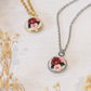 Cherry & Blush Bouquet Pendant Necklace