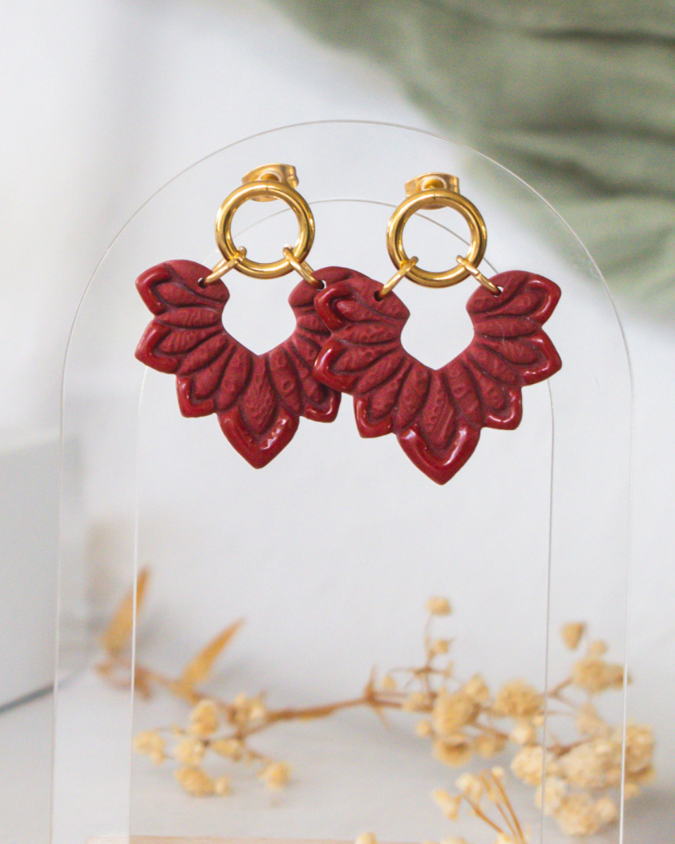 Cherry Sunburst Earrings