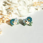 Mini Bouquet Earrings in Azure Petals | Flower Jewellery NZ