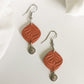 Bohemian Textured Tile Earrings