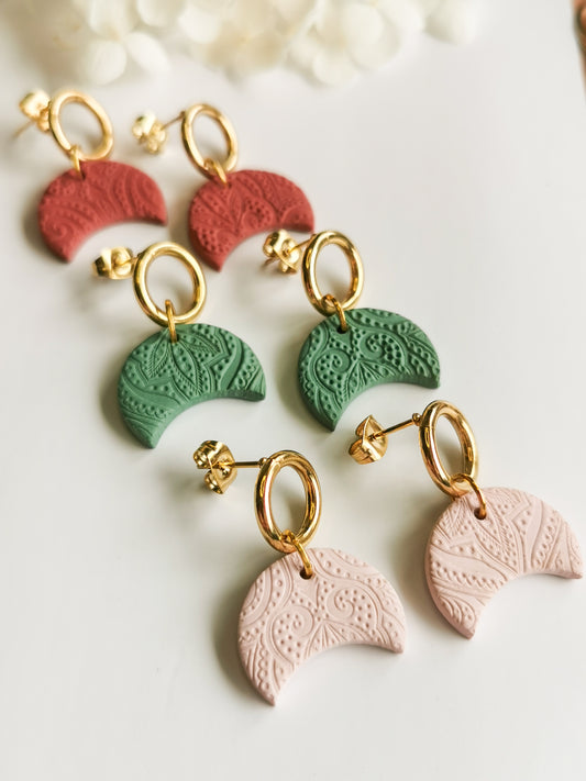Ring & Moon Earrings