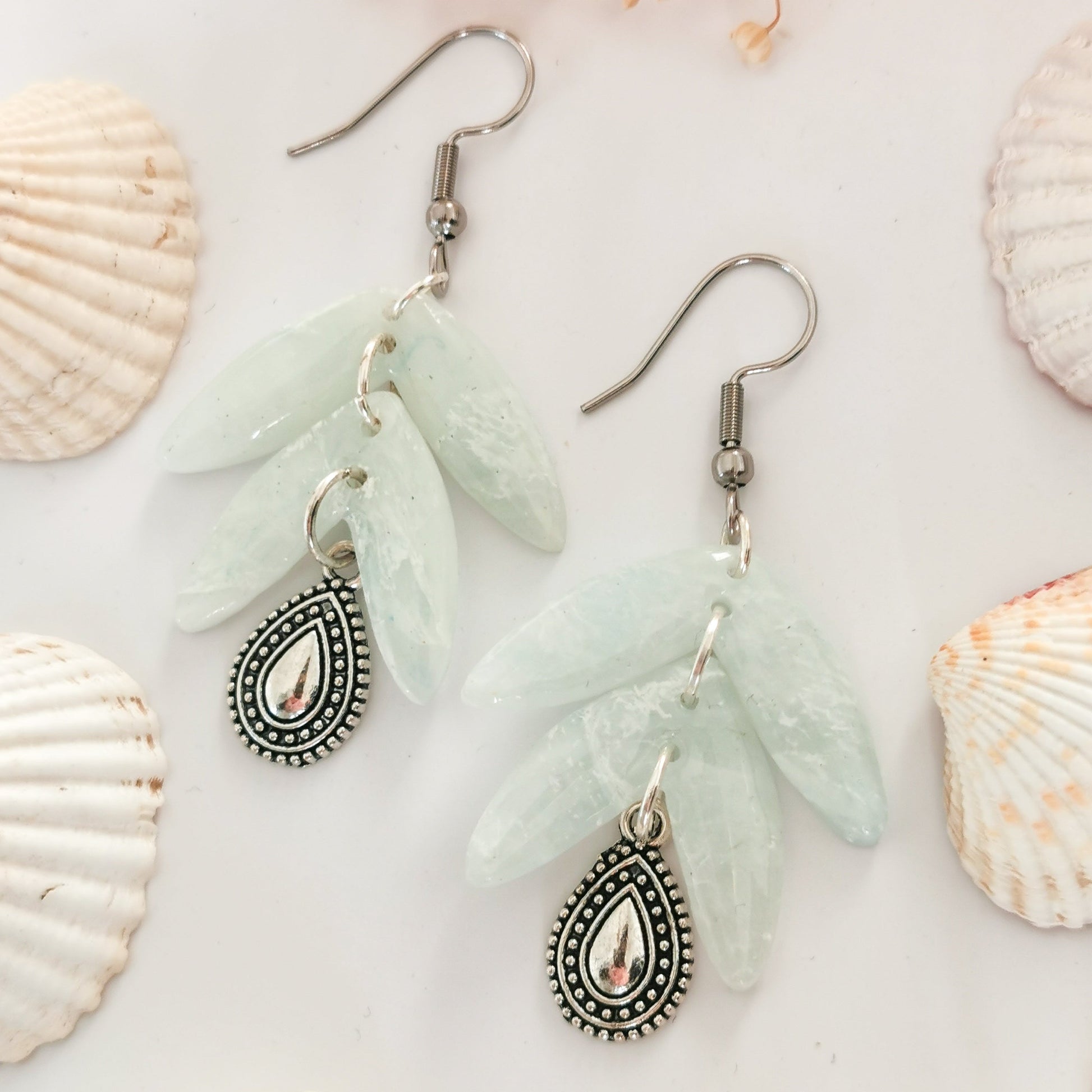 Boho Petal Earrings | Handmade Polymer Clay Earrings NZ