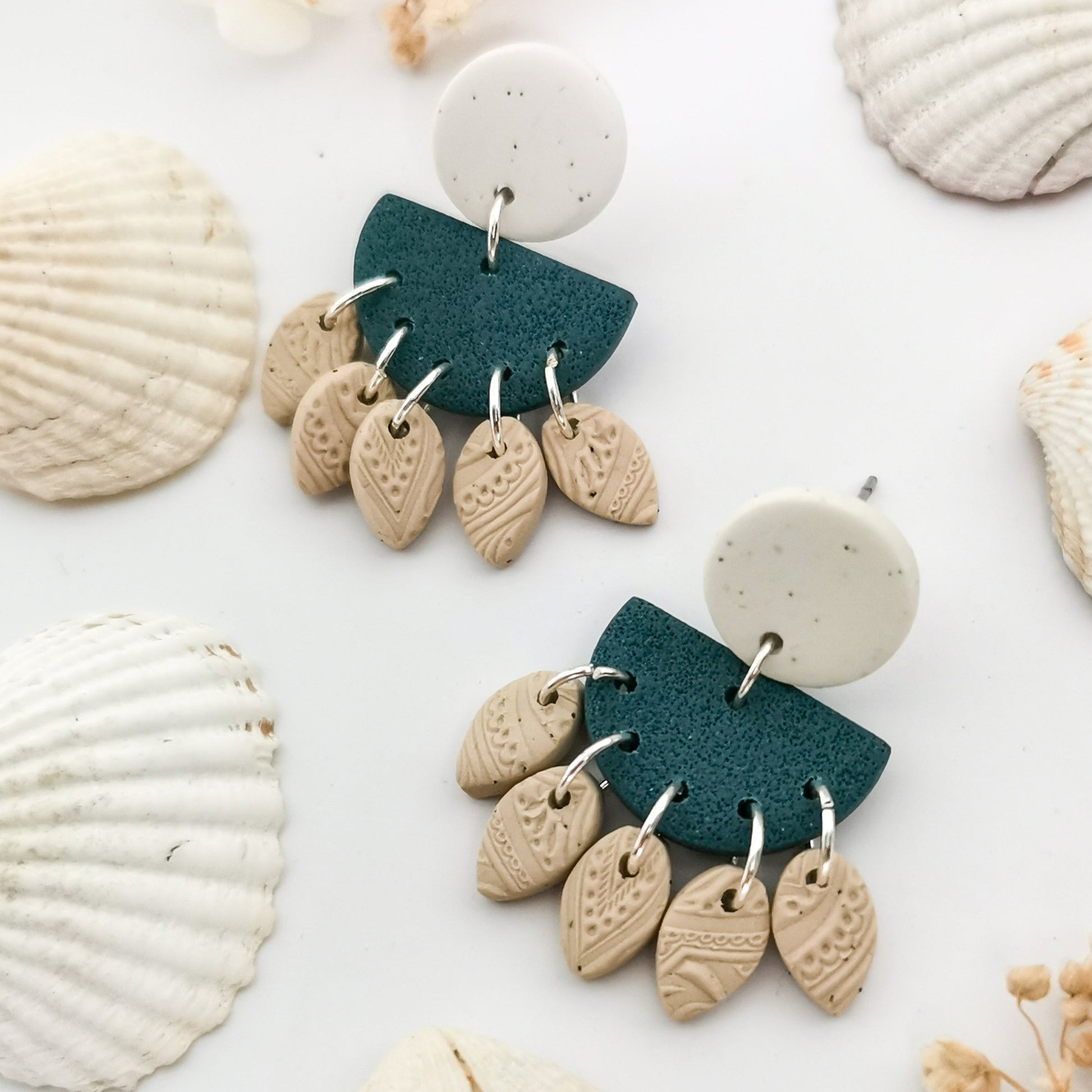 Boho Polymer Clay Earrings | Arias Design Co Handmade Earrings