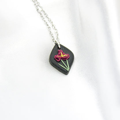 Silver February Birth Flower Necklace | February Birth Flower Jewellery NZ