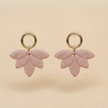 Handmade Primrose Lotus Earrings — polymer clay earrings made in New Zealand by Arias Design Co