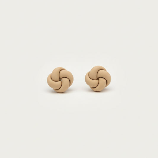 Handmade mini knot polymer clay stud earrings | Stud earrings New Zealand