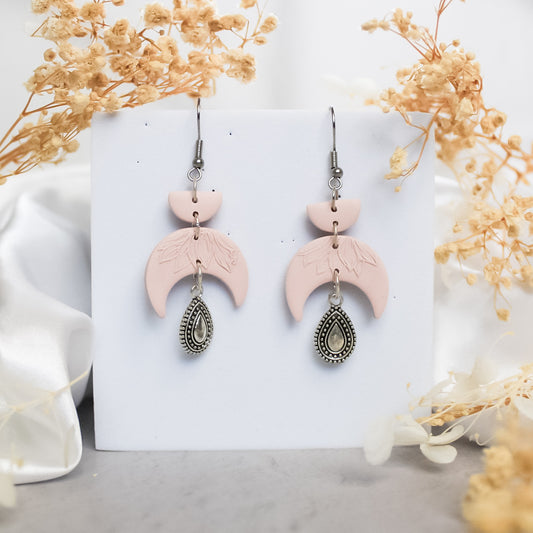 Sunflower Texture Luna Earrings