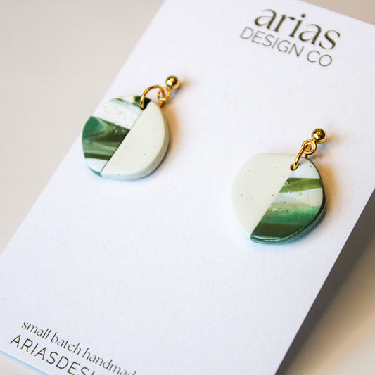 Split Pebble Earrings