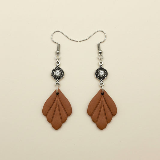 Terracotta Bloom & Charm Earrings
