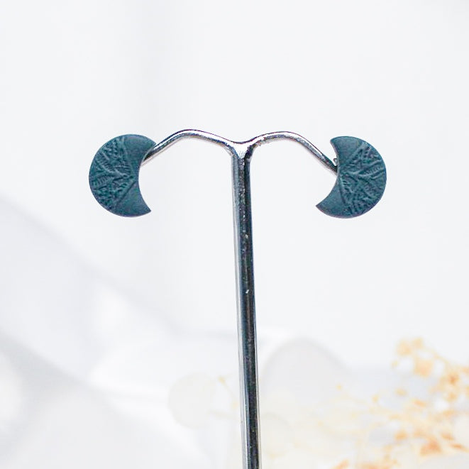 Mini Moon Stud Earrings