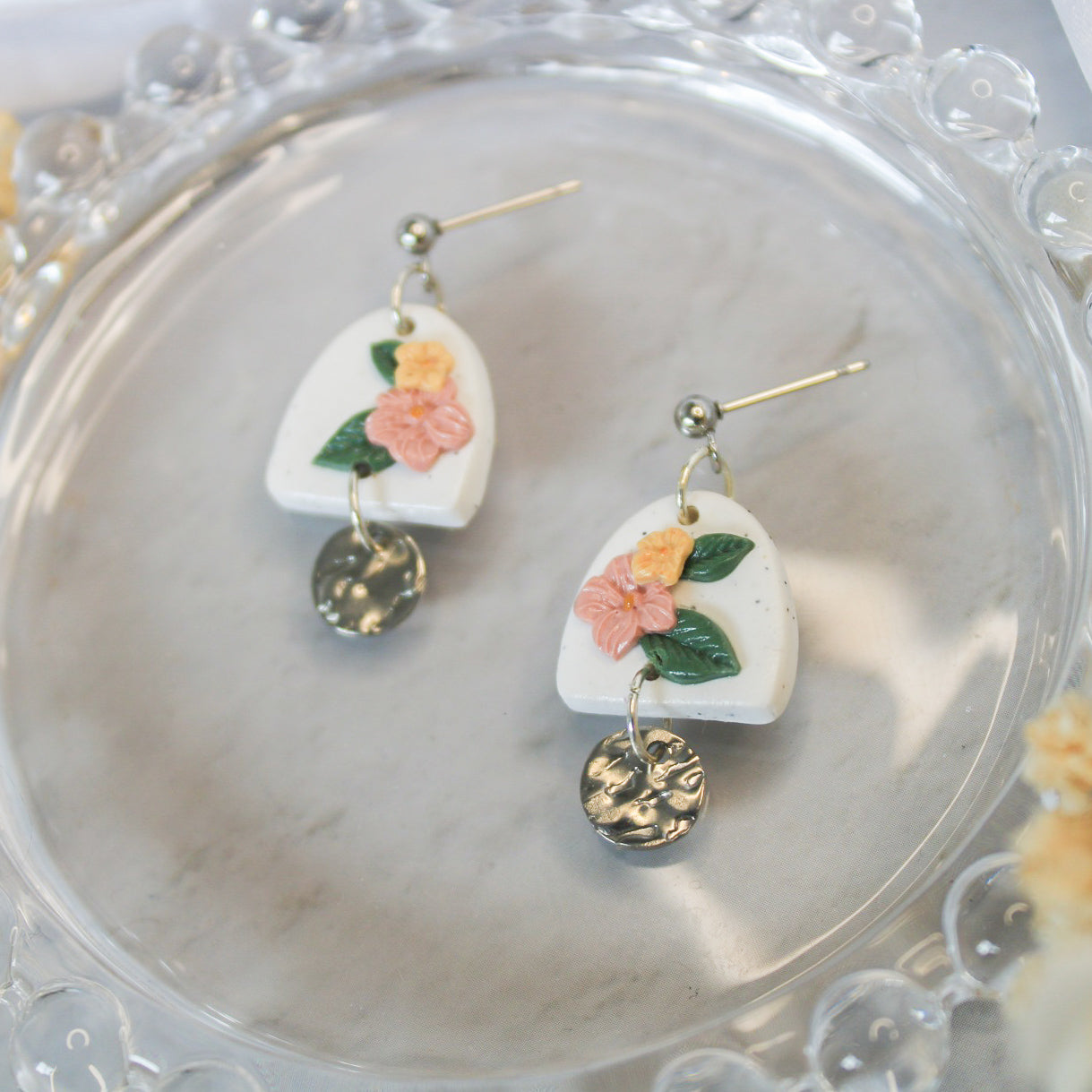 Bouquet Arch & Charm Earrings