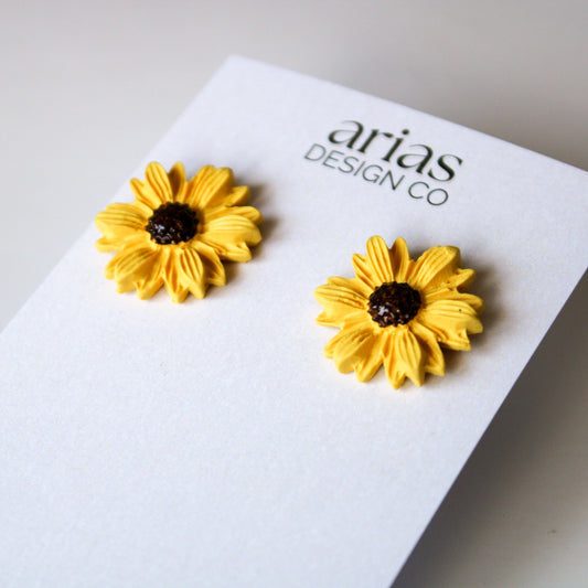 Sunflower Stud Earrings | NZ Sunflower Jewellery