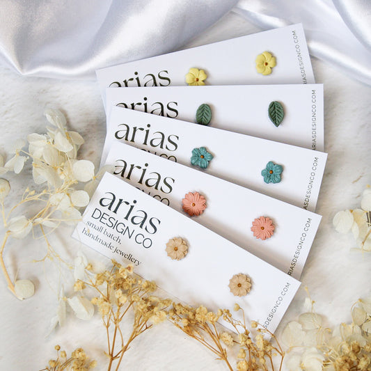 Mini Flower Stud Earrings - SS25