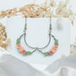 Rustic Ivy Crescent Earrings