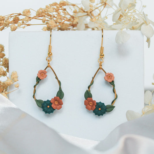 Rustic Ivy Droplet Earrings