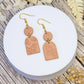 Butterfly Polymer Clay Earrings in Peach | Arias Design Co NZ Made Jewellery