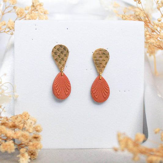 Textured Teardrop Earrings