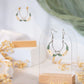 Ivory Ivy Crescent Earrings