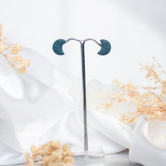 Mini Moon Stud Earrings