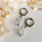 Real Crystal Earrings NZ - Arias Design Co Gemstone Stacked Huggies in Clear Quartz