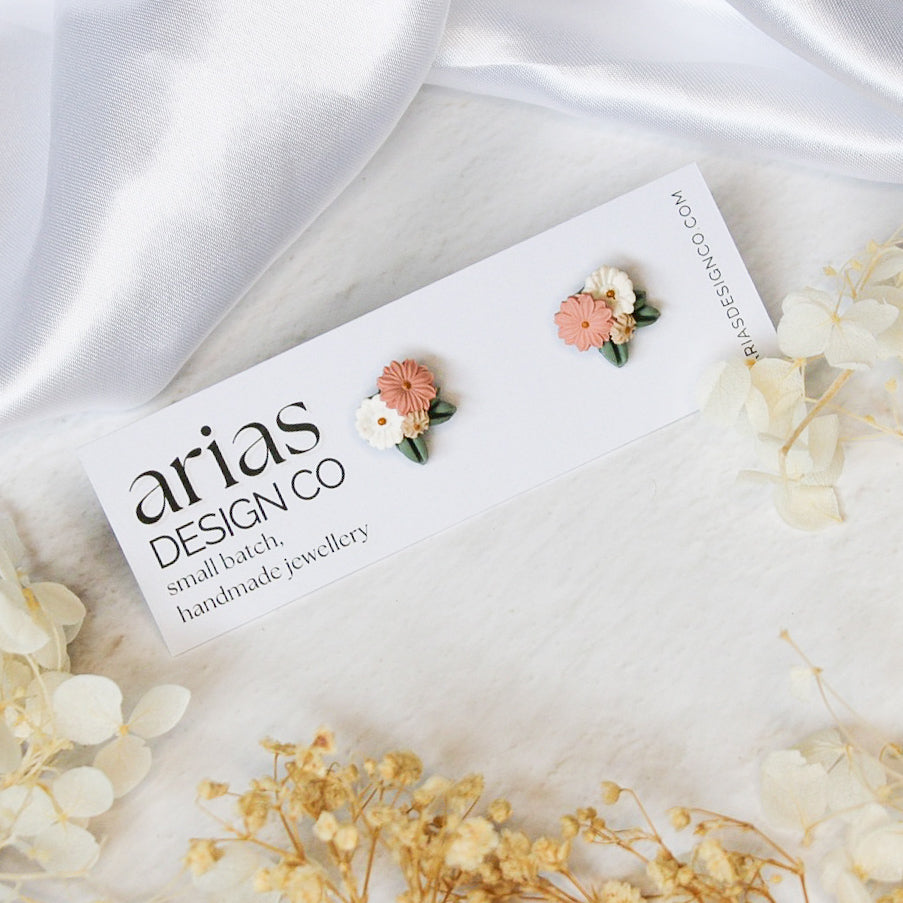 Mini Bouquet Stud Earrings